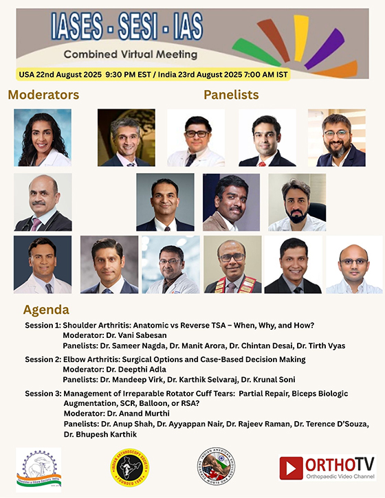 IAS/SESI/IASES Combined Shoulder Elbow Webinar 2025